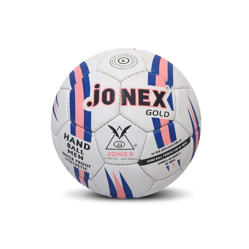 JONEX Gold Handball for Men - Size 3, Waterproof, Rubberized - Image 1